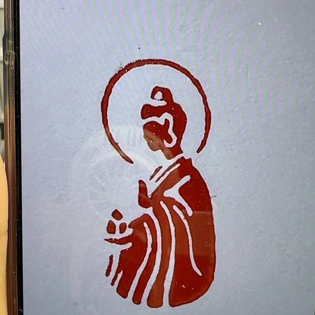 寿山石印石左*.佛像1×2