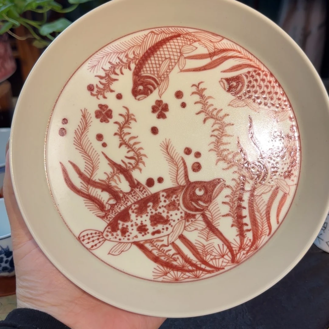 孤品福利青花手绘壶承