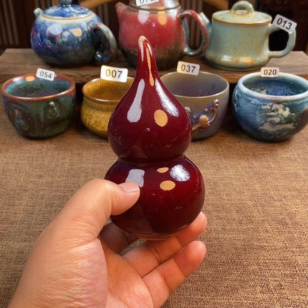 瓷片钧瓷摆件摆件