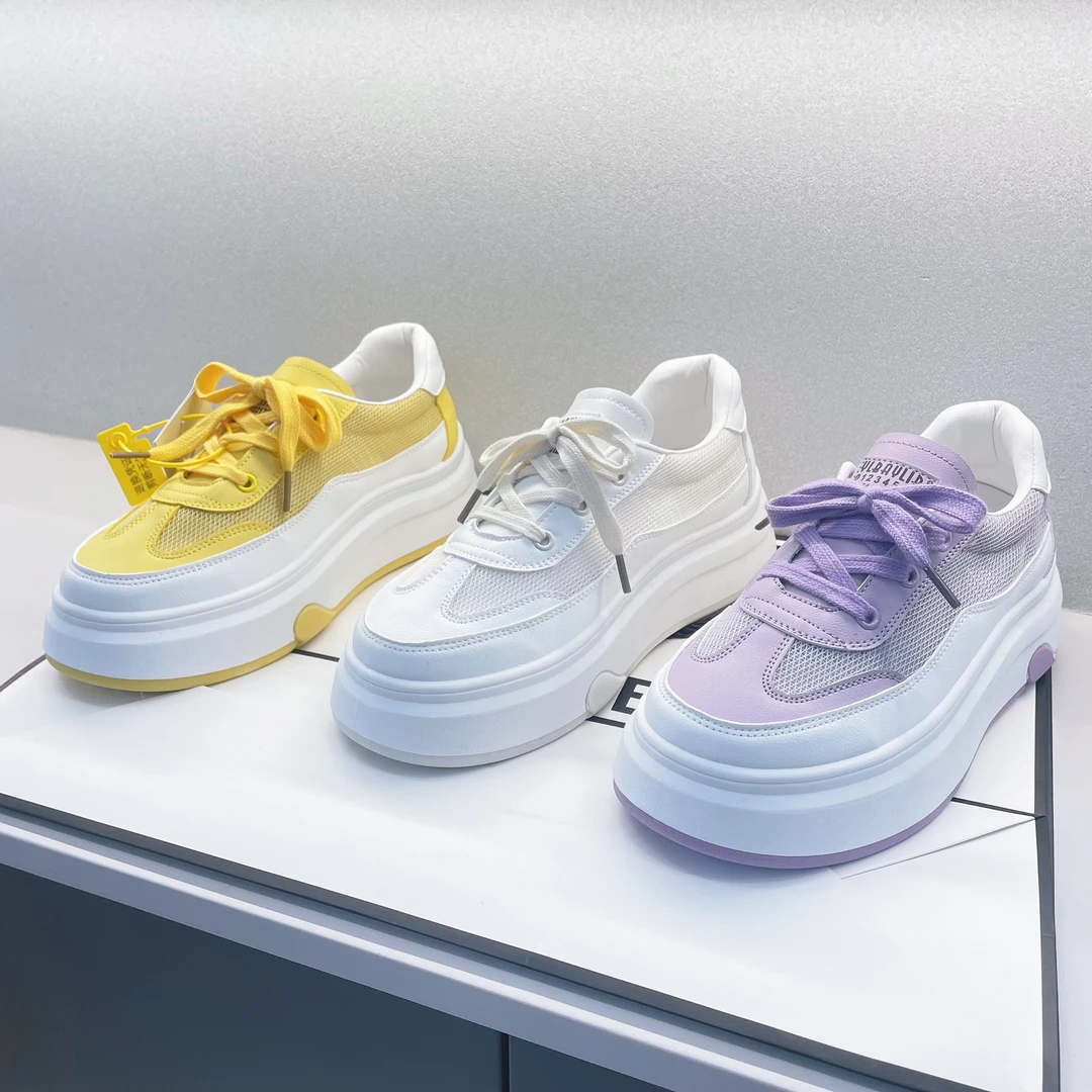 【新光夫妇专属】欧若风2025夏季新款休闲百搭小白鞋女透气时尚小众