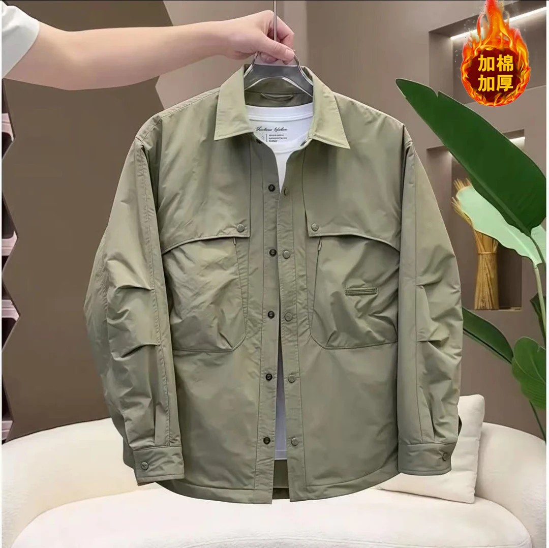 【暖阳】加棉加厚 秋冬季保暖宽松舒适工装户外多口袋外套9899
