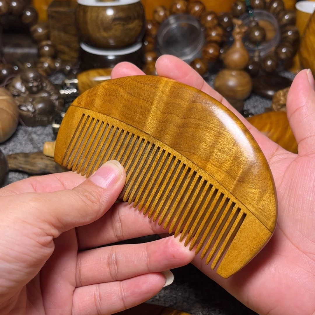 金丝楠花纹梳子小叶