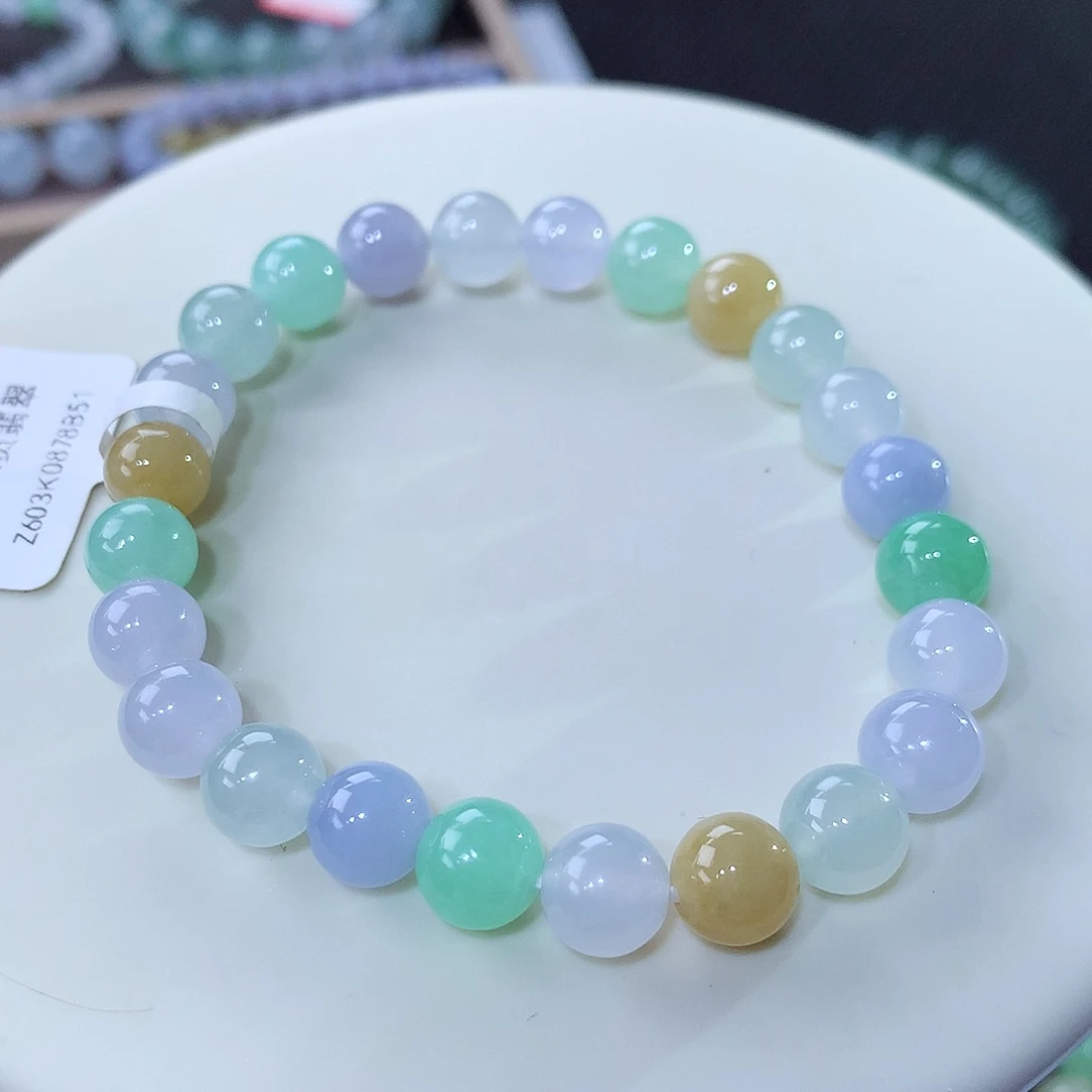 未镶嵌手串翡翠翡翠卡8