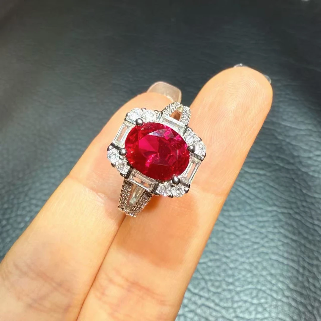 典藏轻奢-红宝石-高精切宝石戒指YC-277