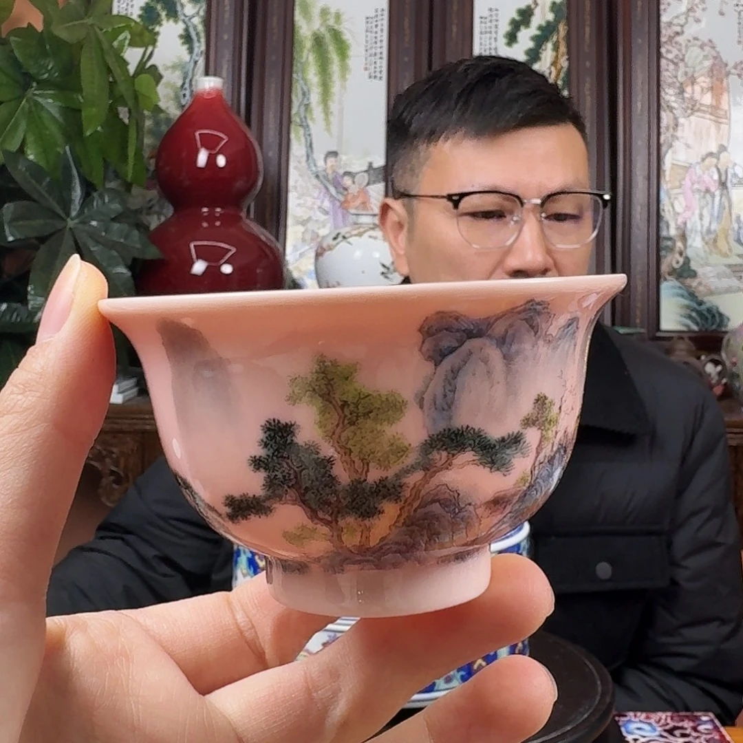 陶摆件景德镇陶瓷手工杯子