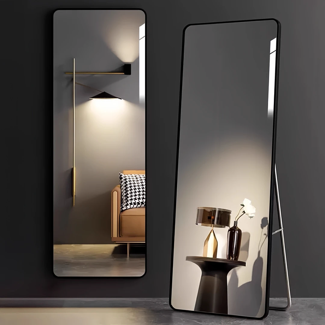 轻奢全身镜穿衣落地镜家用壁挂式网红女生卧室宿舍挂墙立体试衣镜