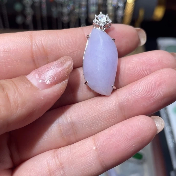 翡翠银S925镶嵌颈饰