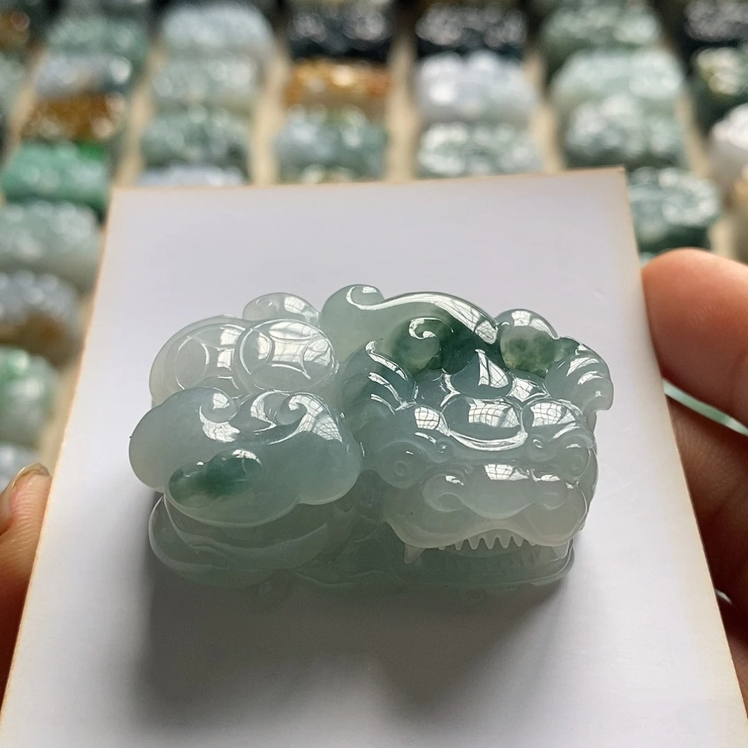 颈饰未镶嵌翡翠天然翡翠貔貅吊坠