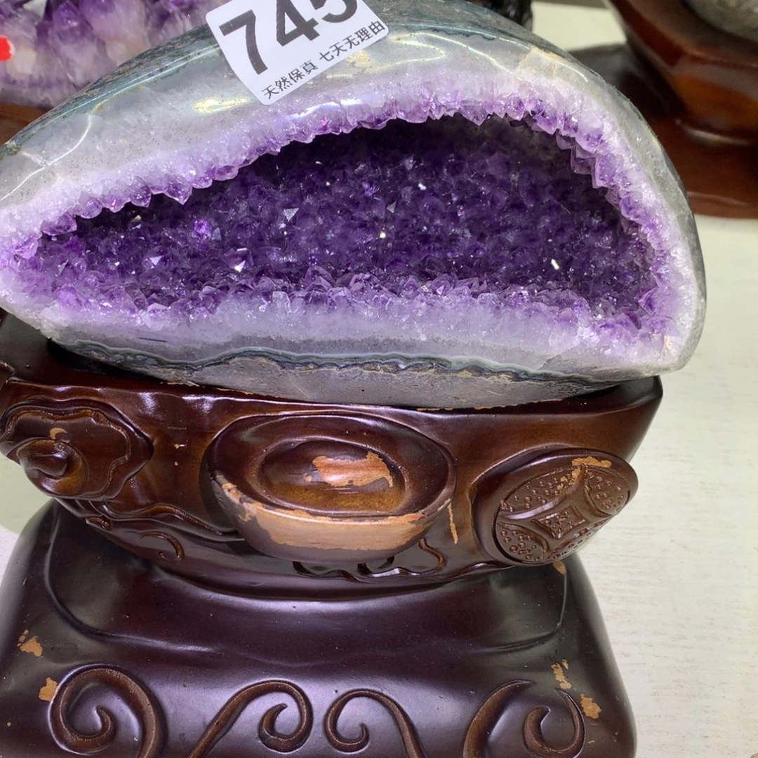 未镶嵌摆件紫晶水晶