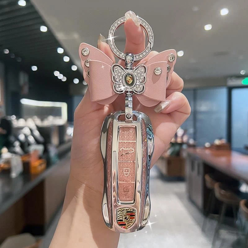 适用于保时捷钥匙壳帕拉梅拉taycan玛卡911/718帕美卡宴macan套女