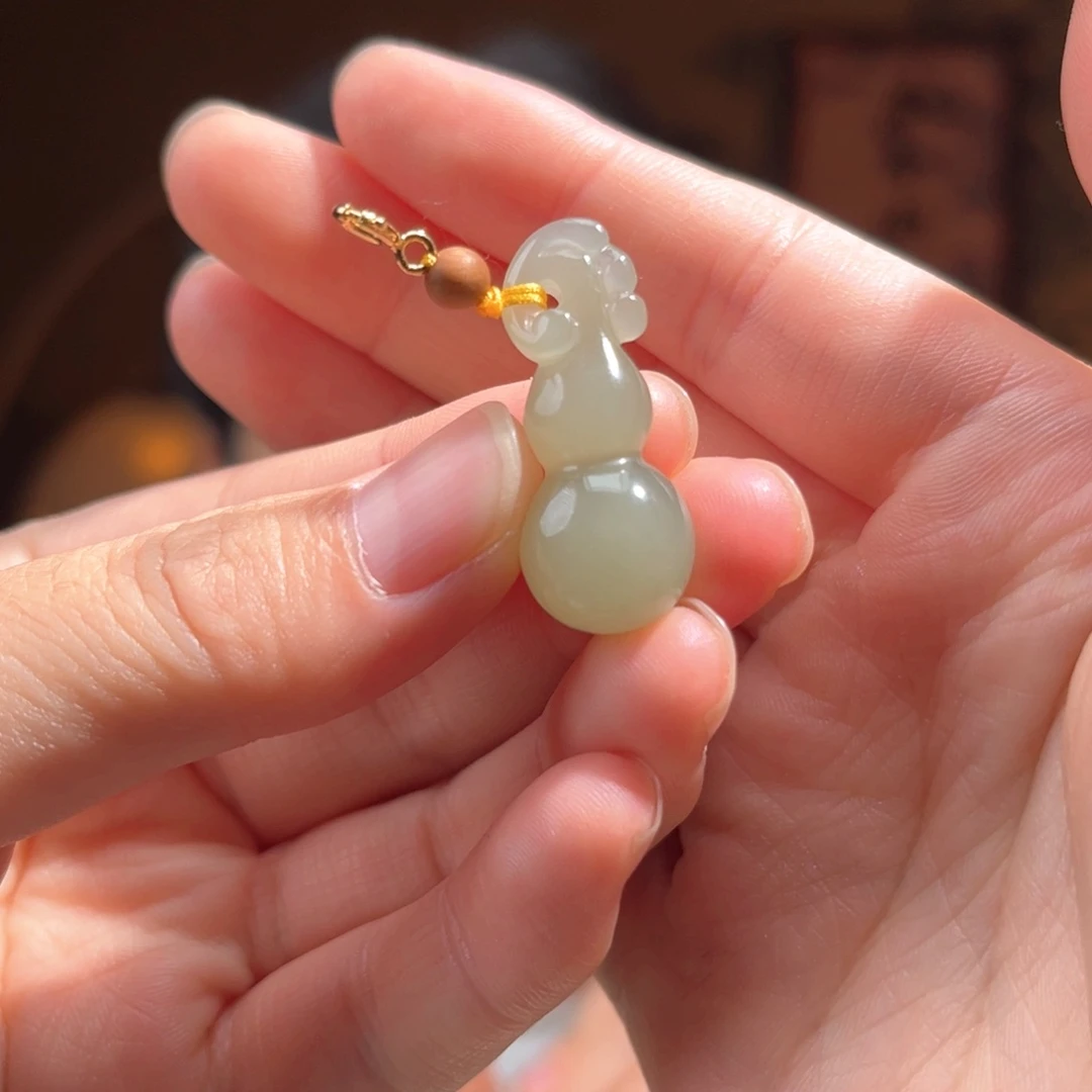 吊坠(不含链)未镶嵌和田玉葫芦50