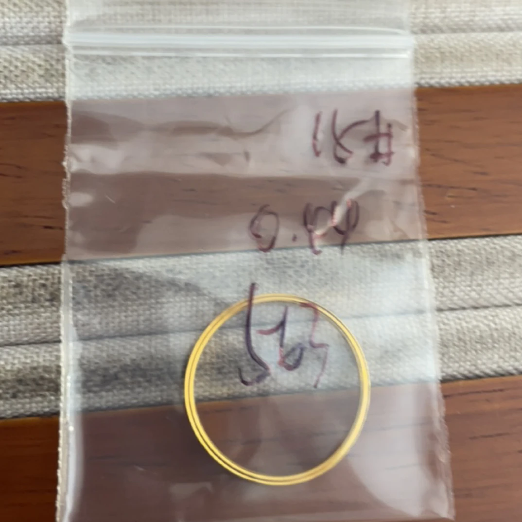 克重0.44 15号 碎冰冰戒指 足金999