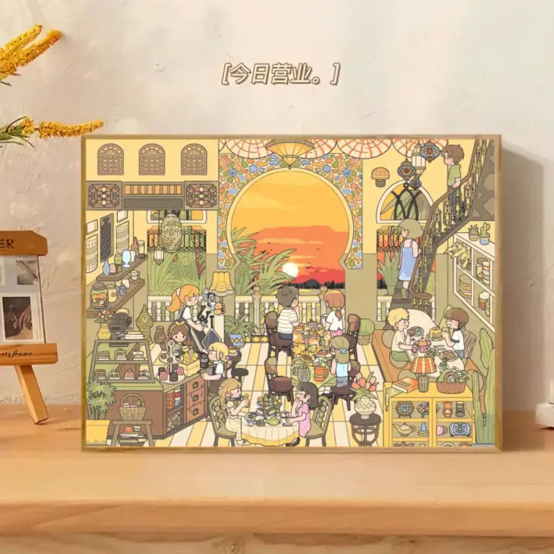 【宝藏新品上新】DIY数字油画填色diy解压手工装饰画