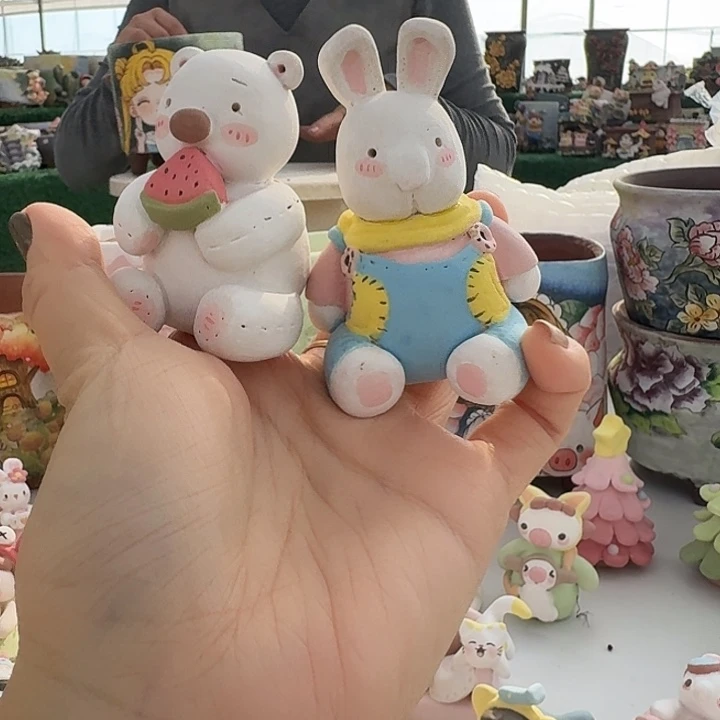 大***亮小熊摆件摆件摆件两个摆件