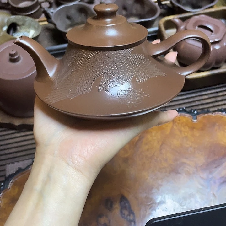 茶壶紫砂全手工打造