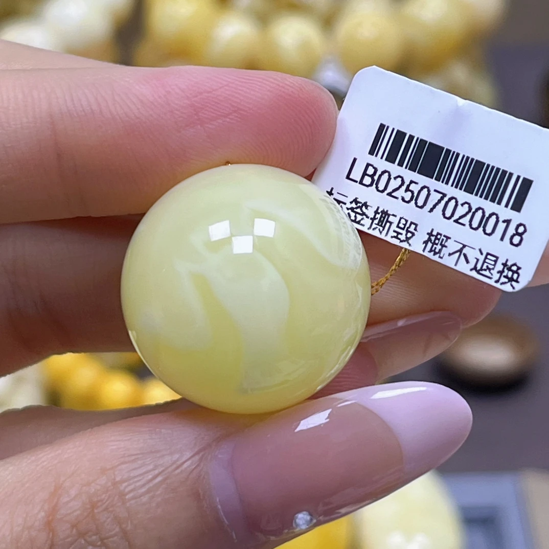 蜜之缘23.3mm.瑕蜜之缘珠宝 天然琥珀蜜蜡