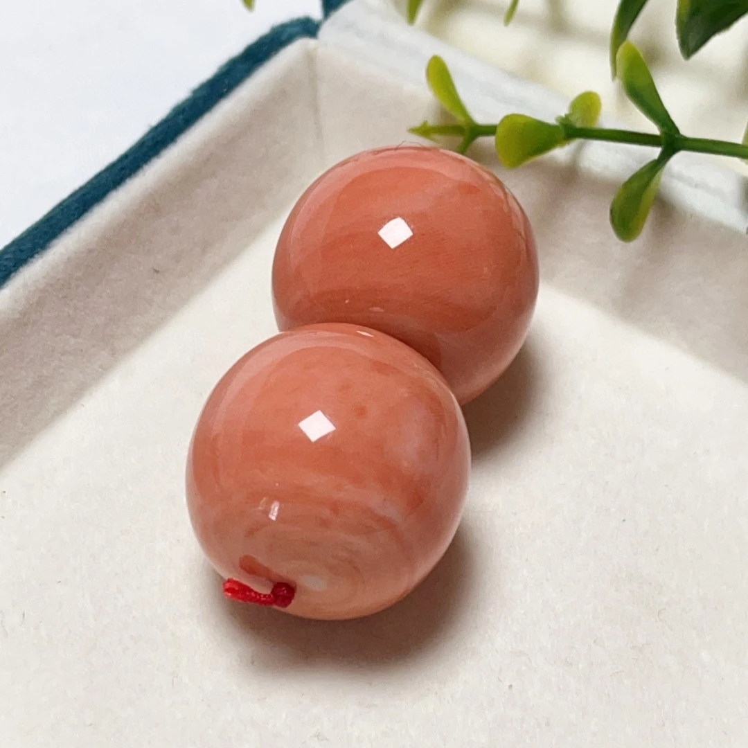 珊海皇朝台湾MM鼓珠对子藏饰老型珠配珠配饰