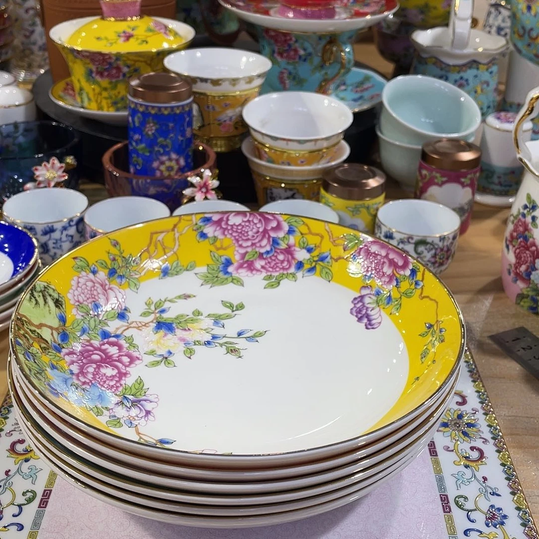 珐琅景德镇陶瓷瓷碗