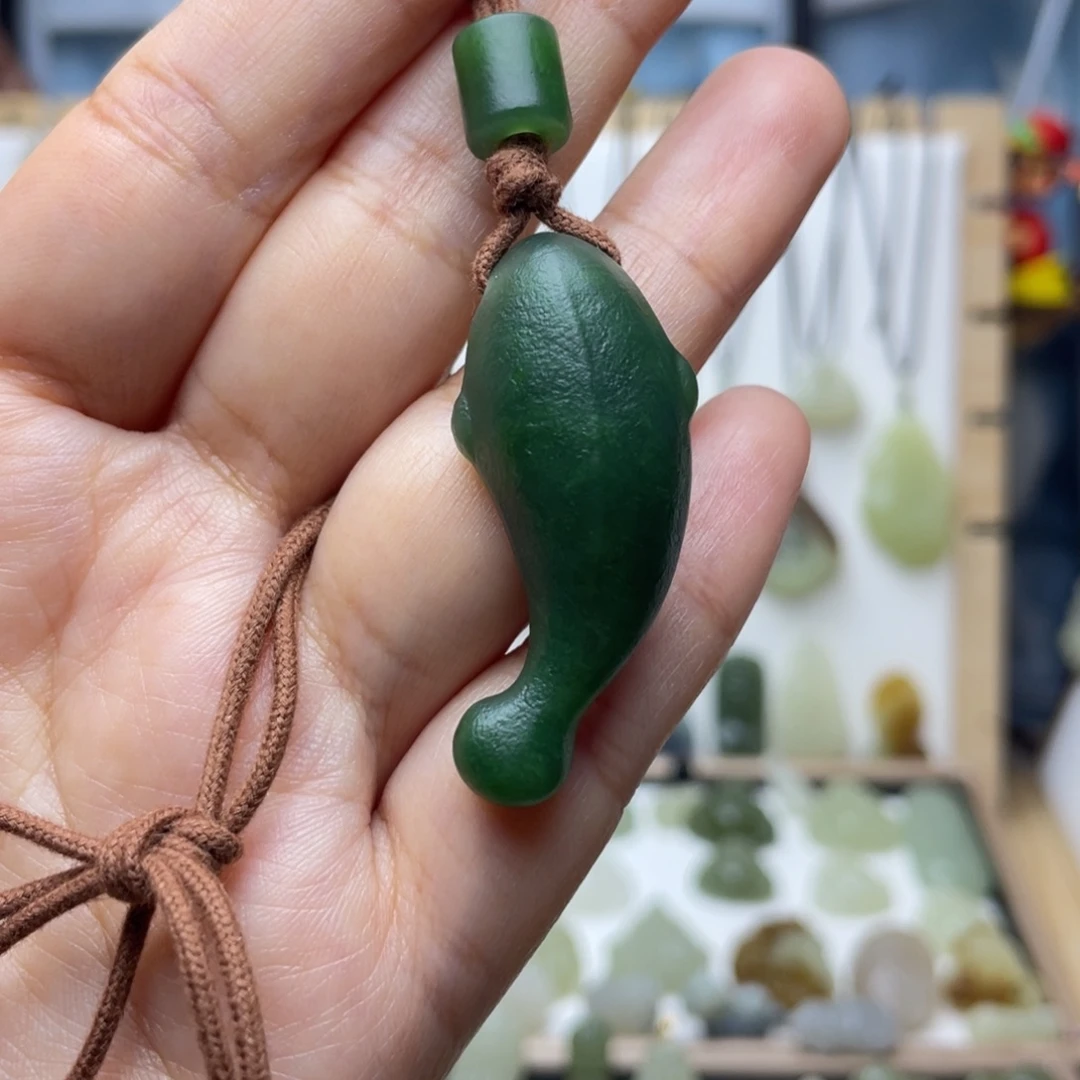 和田玉未镶嵌吊坠(不含链)