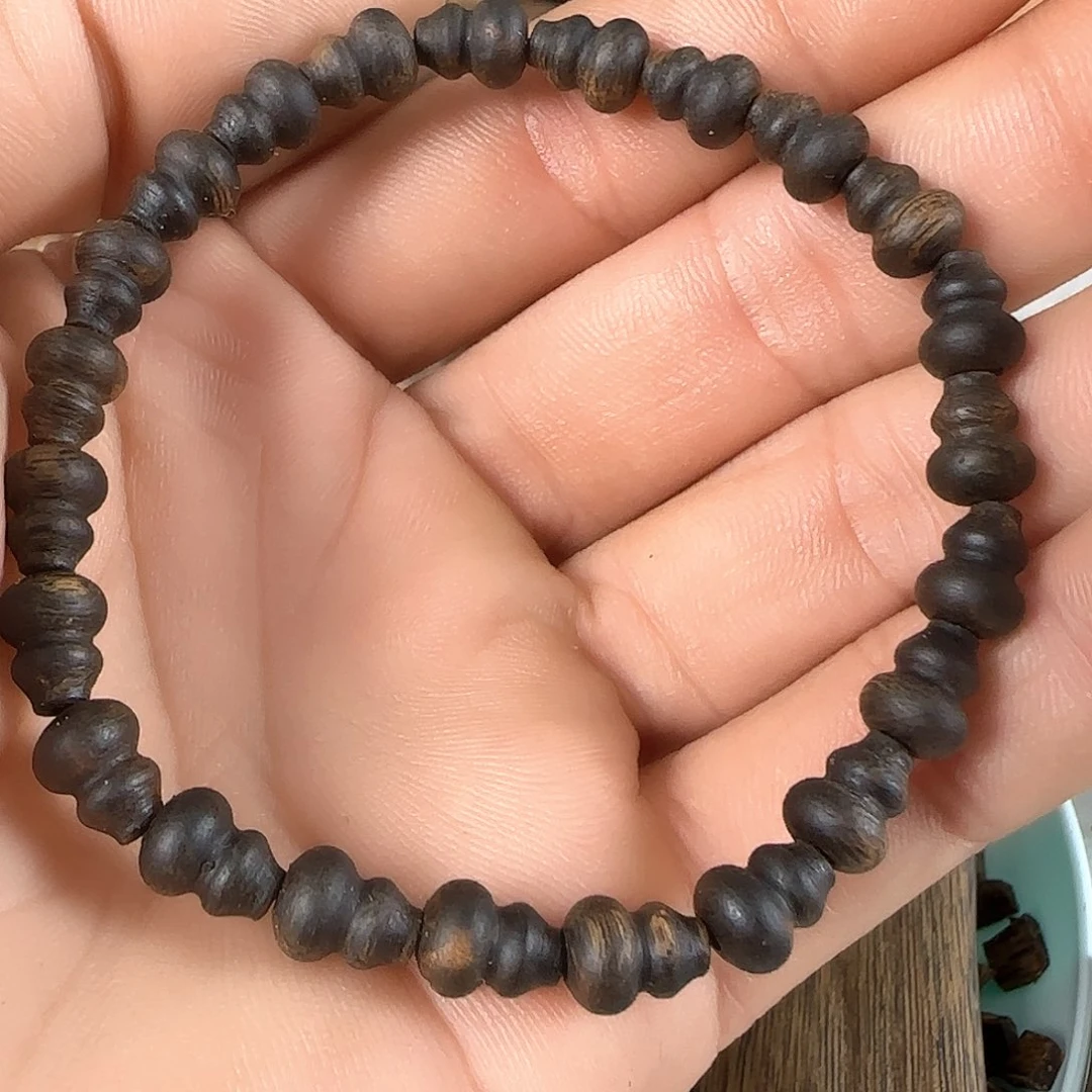 手串沉香正宗张勺子福禄双全06单圈