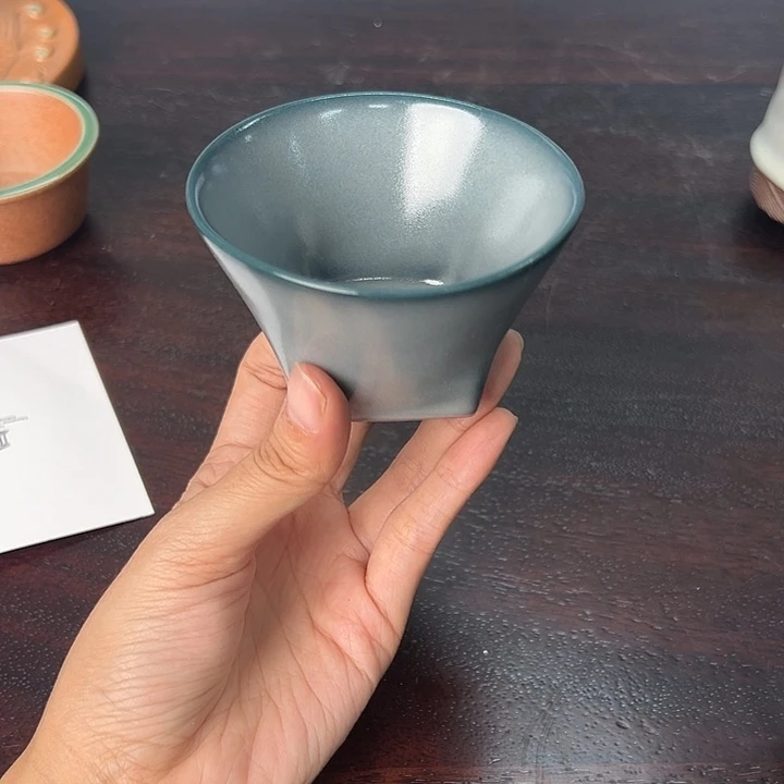 龙泉云间青瓷小米茶器