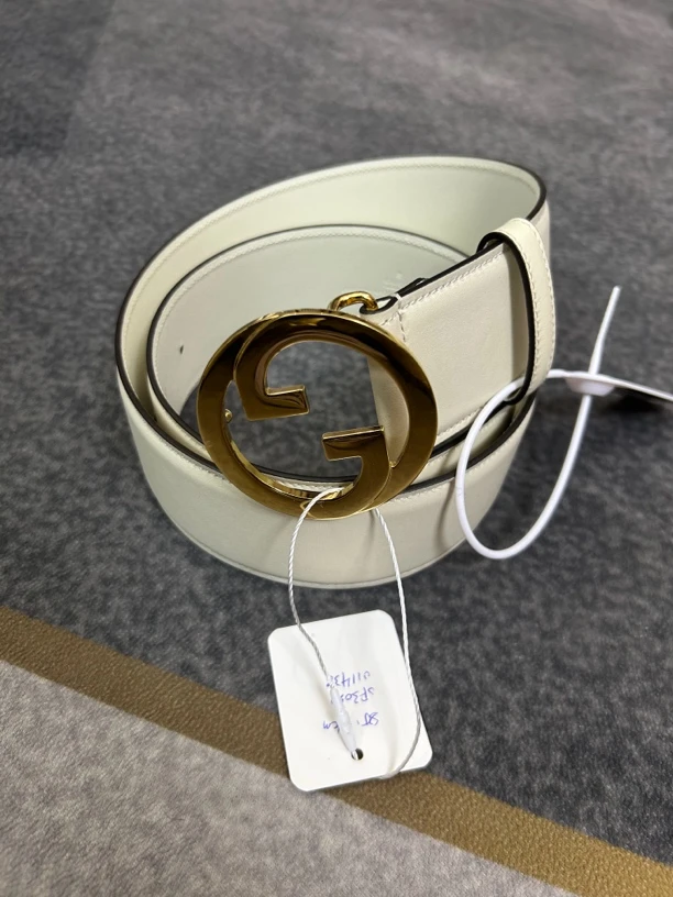 99新 GUCCI/古驰 白色腰带