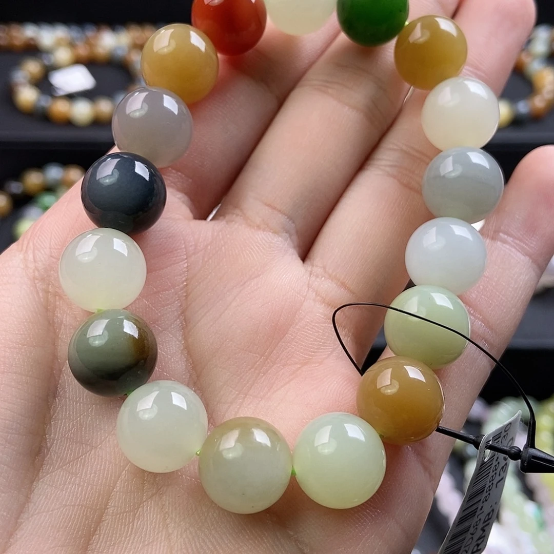 和田玉未镶嵌手链