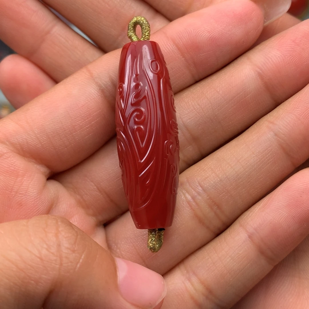 未镶嵌桶珠南红玛瑙李*