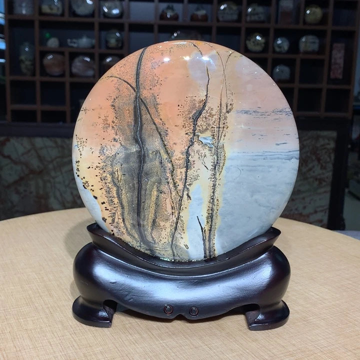 ，广西国画石摆件，收藏观赏