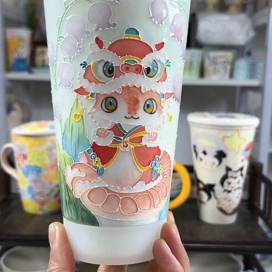 手绘高温釉下彩陶瓷啥****！