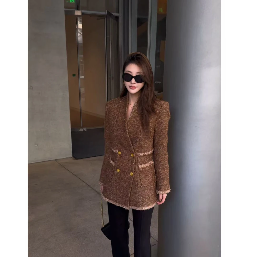 KIKI【享受伦敦】冬季保暖气质高级感加厚羽绒服外套5Q32195