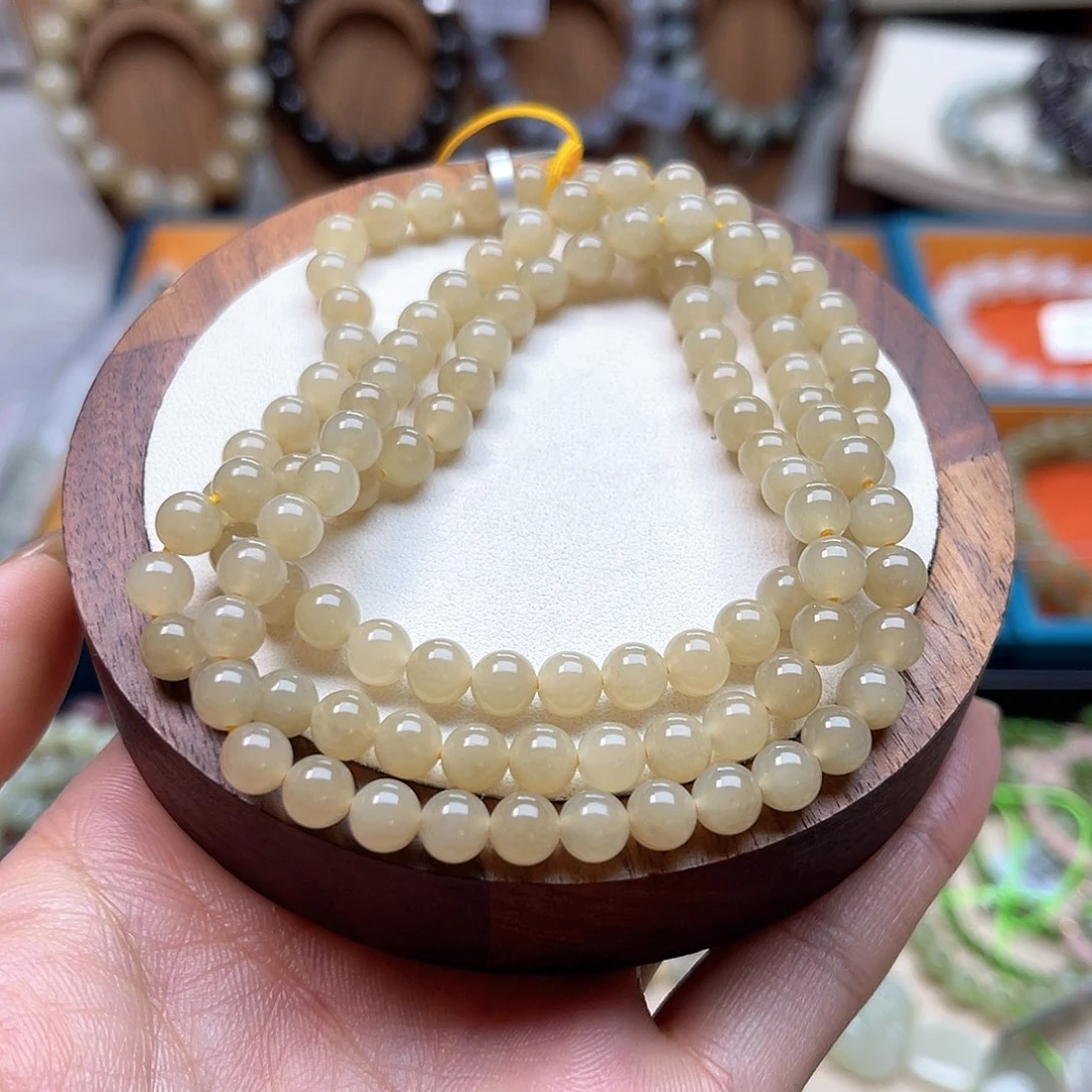 和田玉未镶嵌手链A26卡6