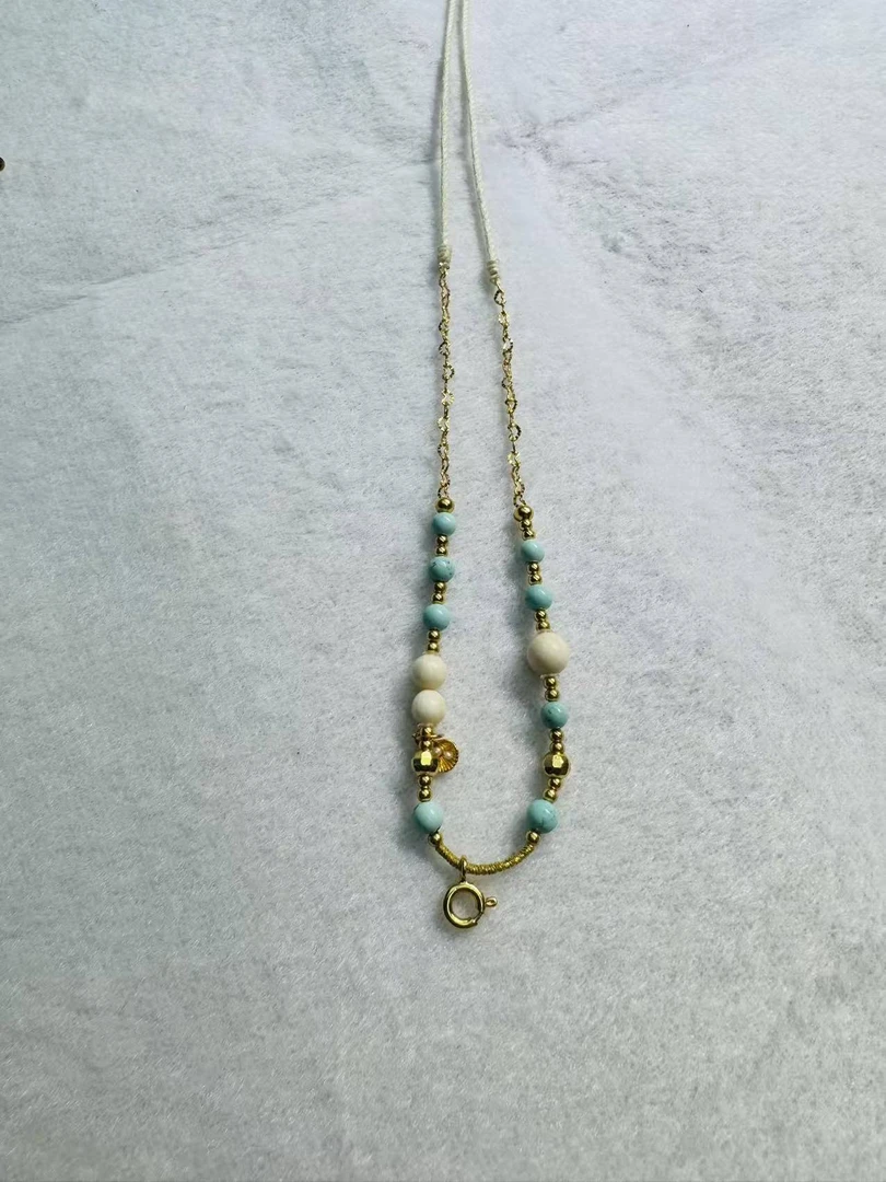 链子925银布 S925银猛犸牙松松万能绳