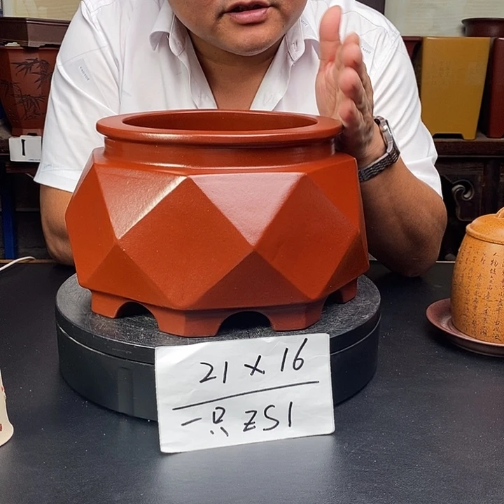 紫砂花盆货号一只ZS1