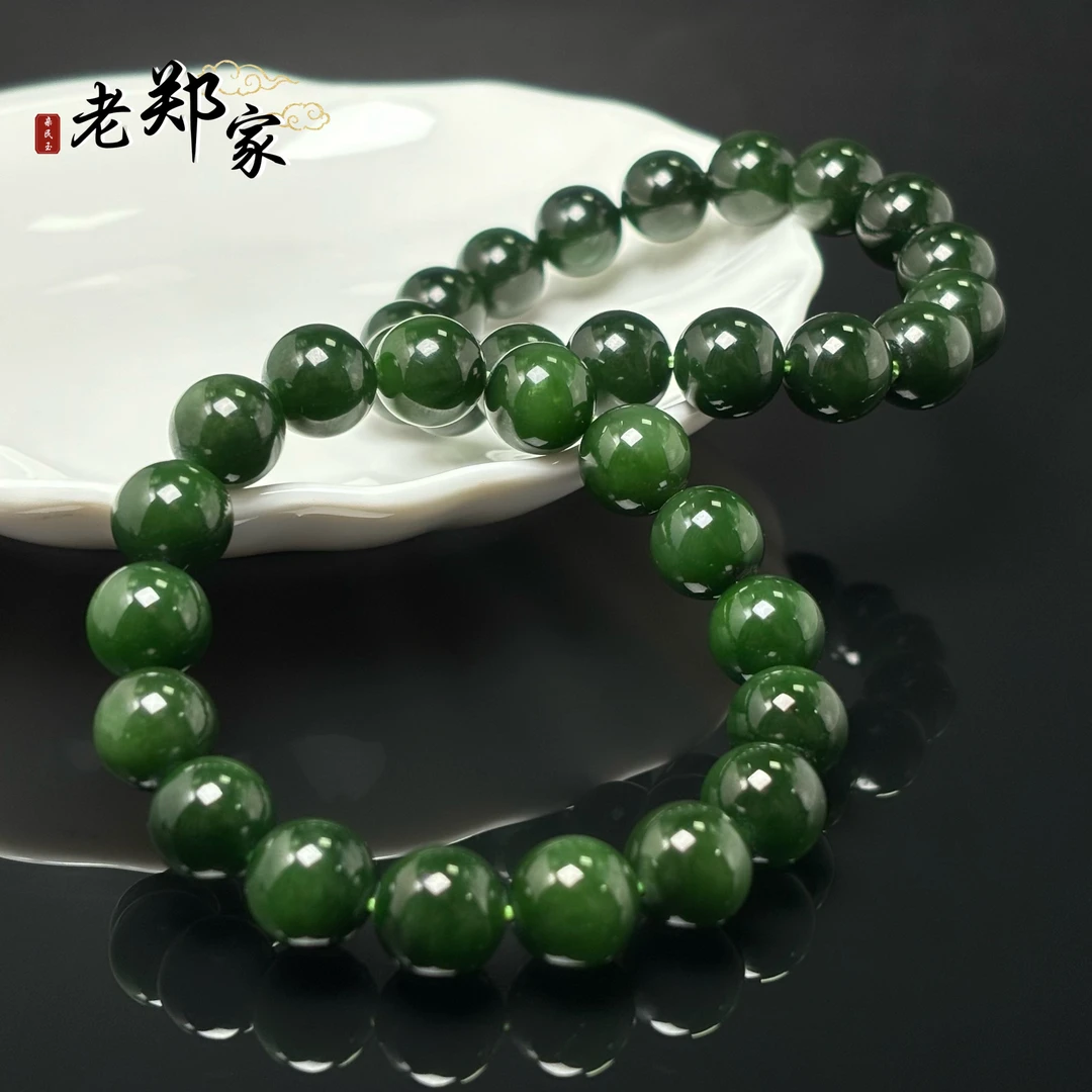 【老郑家】和田玉手串 约11mm+ 多样性发一件 1639红皮