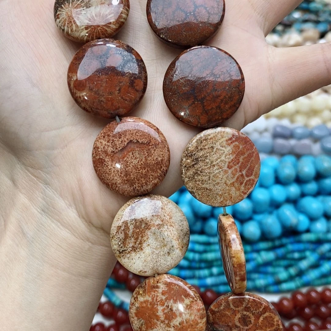 琉璃DIY圆片片随机一条装散珠