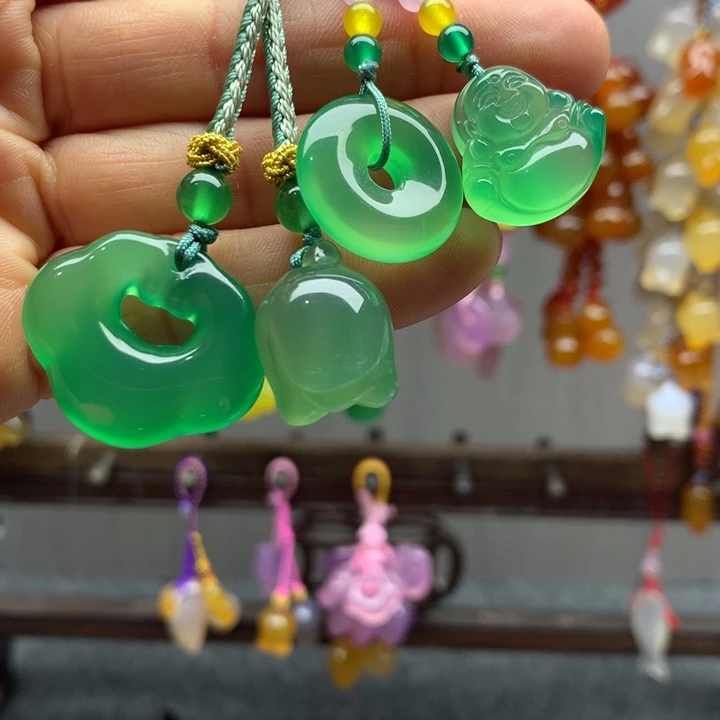 玛瑙/玉髓小配饰未镶嵌爱*