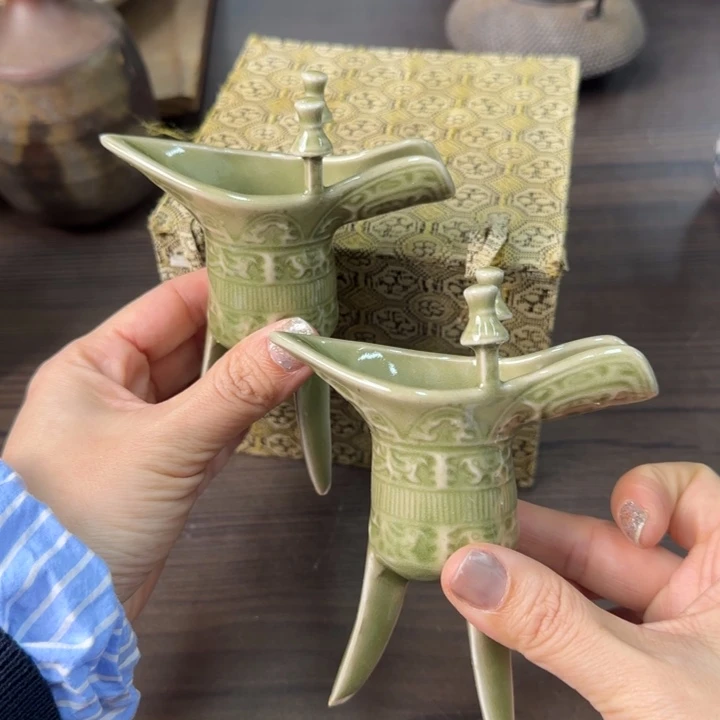 陶瓷松叶工艺品专属闪拍