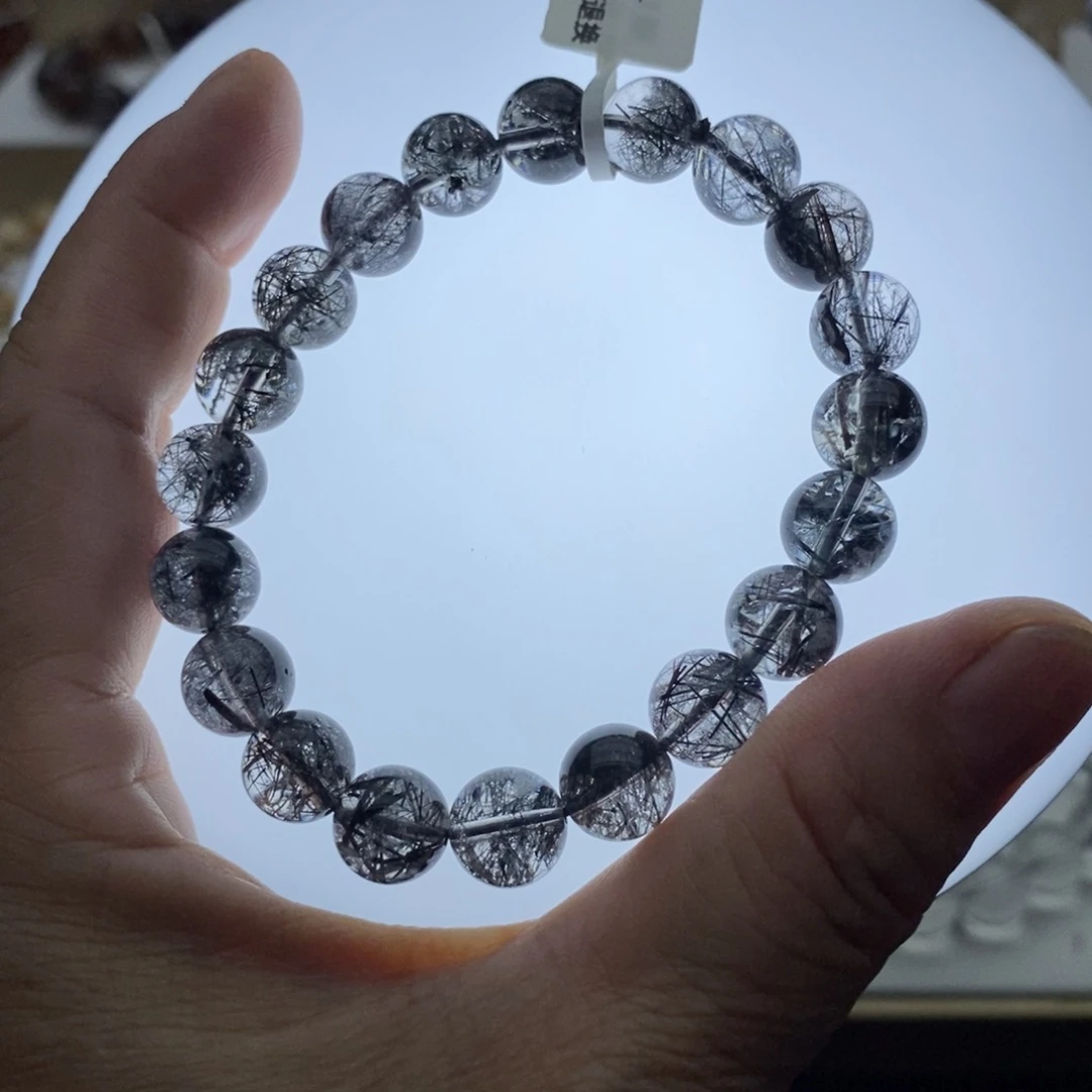 水晶手链未镶嵌黑发晶9.7m