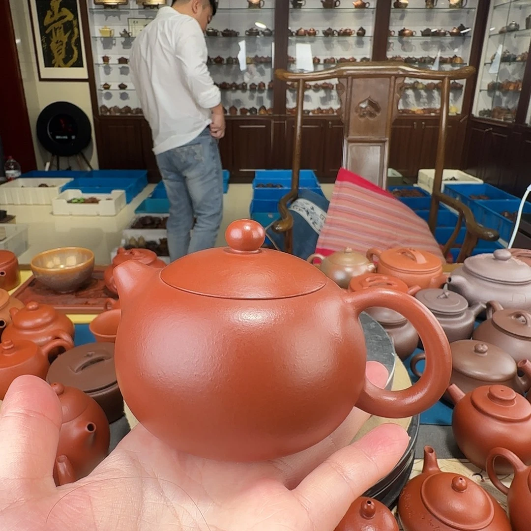 茶壶紫砂西施朱泥