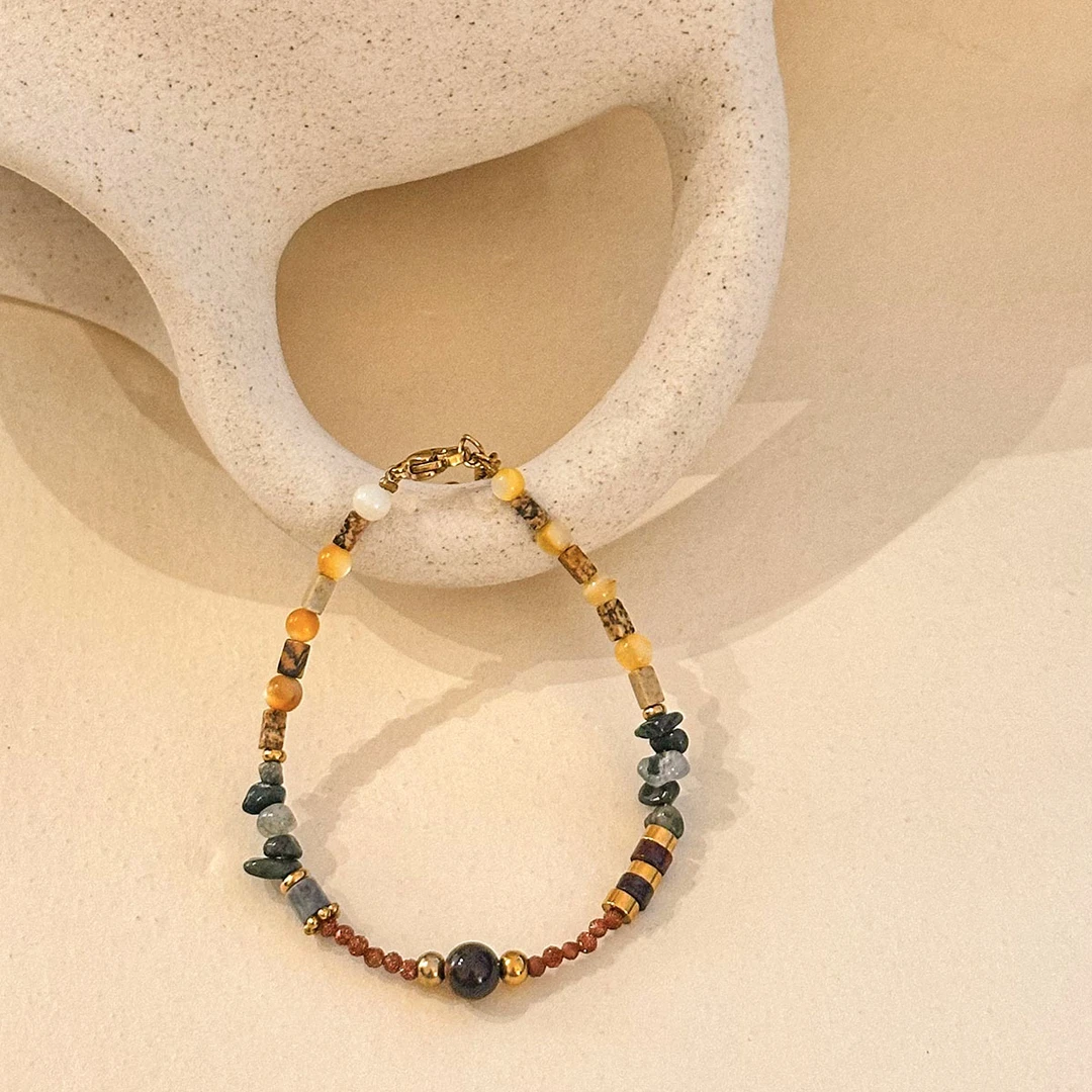 【金玉腰】原创天然虎睛石复古文艺手链