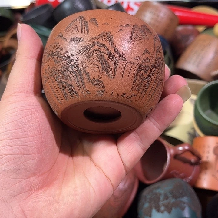 茶杯紫砂全手工紫砂主人杯