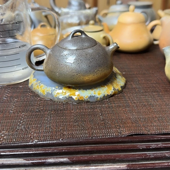 紫砂茶壶坭兴陶龙窑柴烧大寺