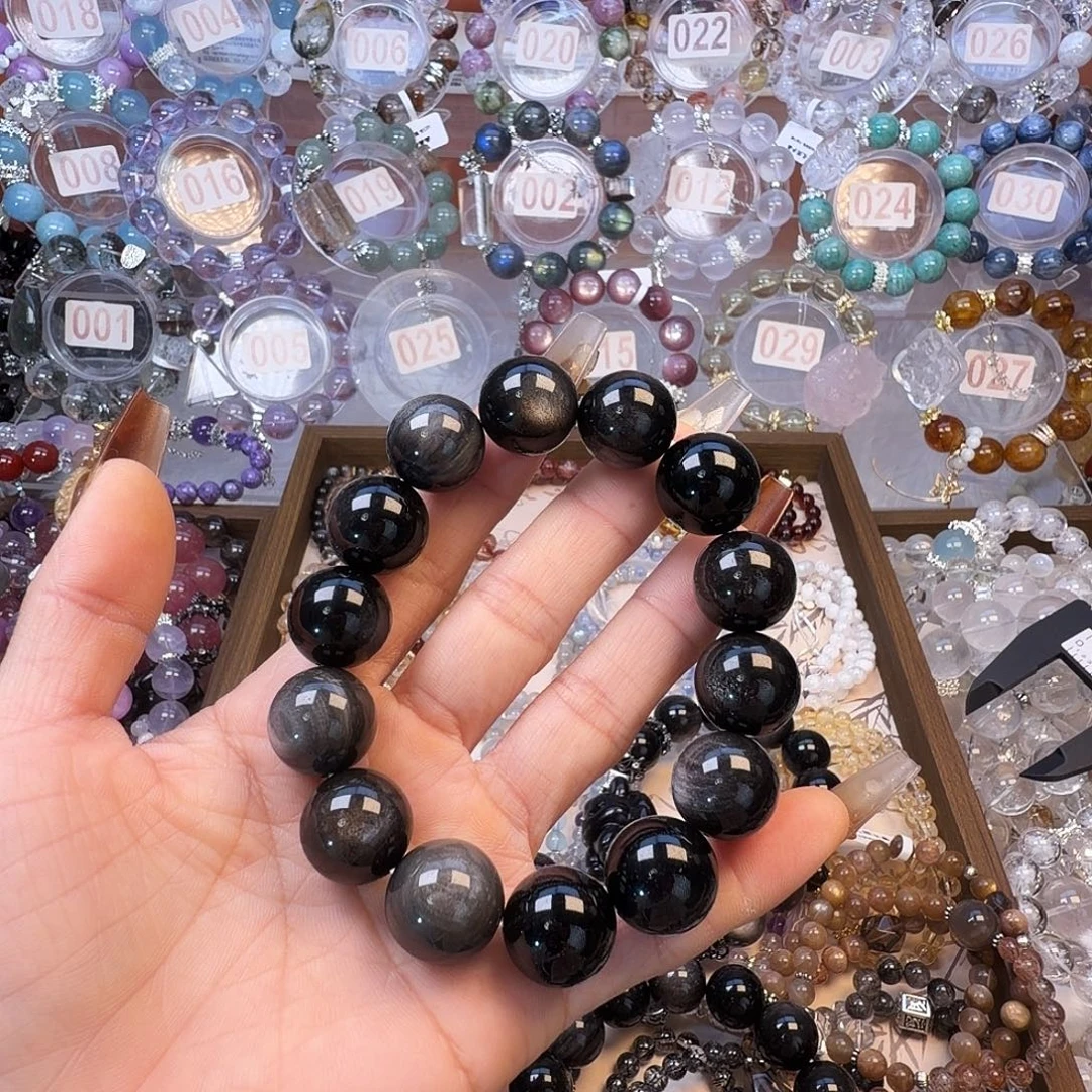 合金手链水晶银耀