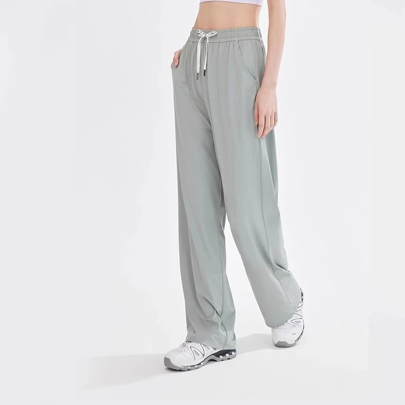 VVC 防晒裤大码阔腿裤女夏休闲垂感