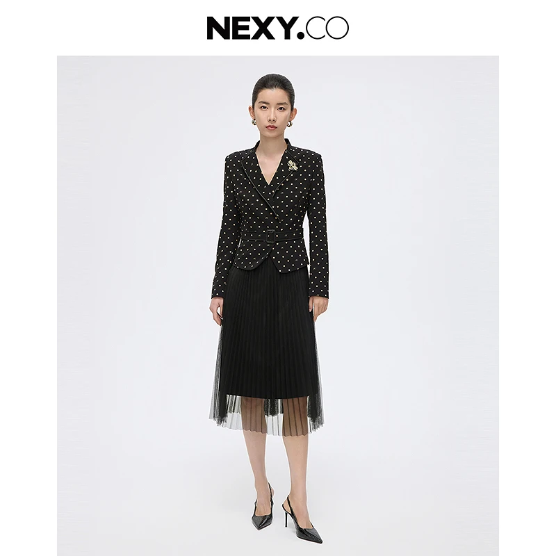 NEXY.CO/奈蔻连衣裙|智美|老花25年新|高级感穿搭|高定|XF06164W0