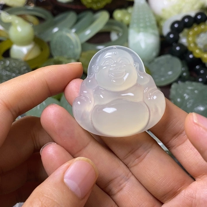 岫玉岫玉颈饰未镶嵌大*