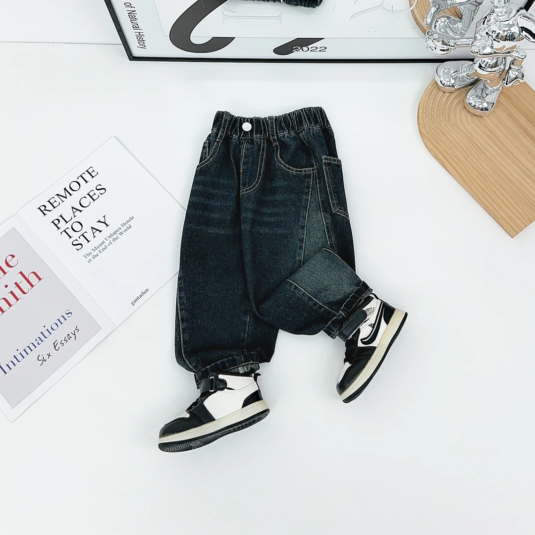 男童裤子春秋款儿童牛仔裤2025新款秋装 WK25006 悠悠童话童装