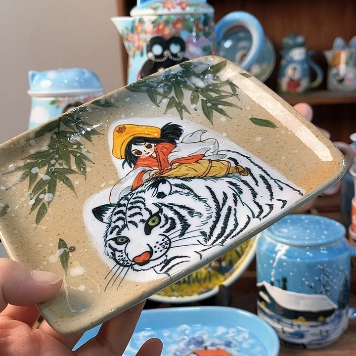 陶景德镇釉下手绘陶瓷