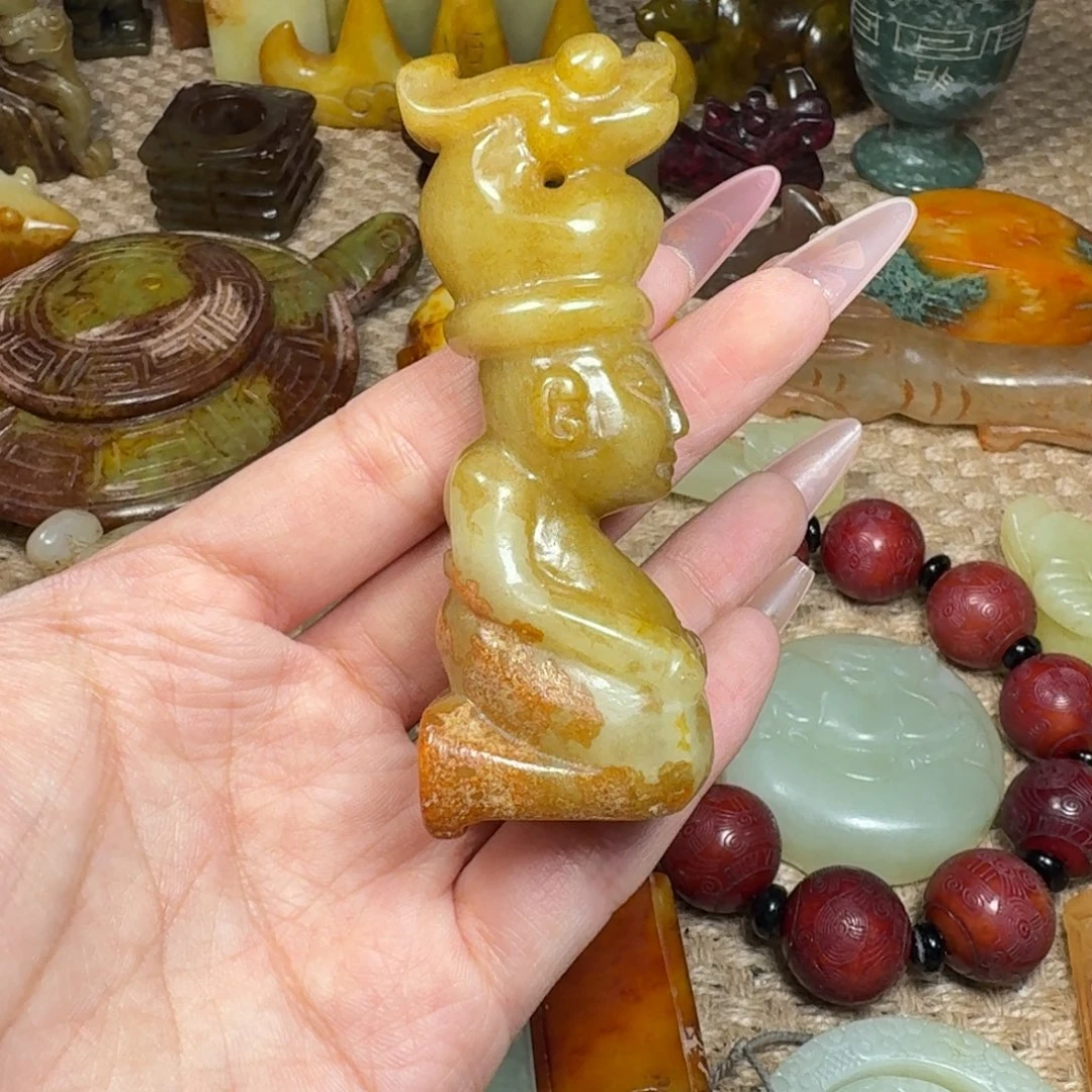白玉菩提吊坠挂件